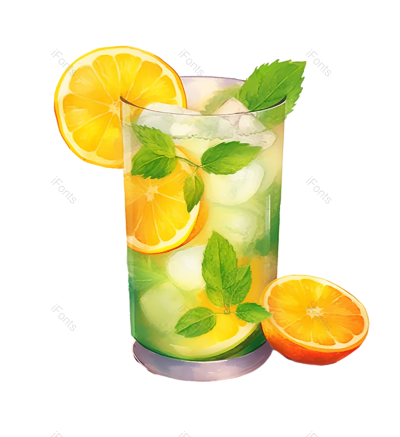 清新图片,夏天元素,插画PNG,水果免抠素材
